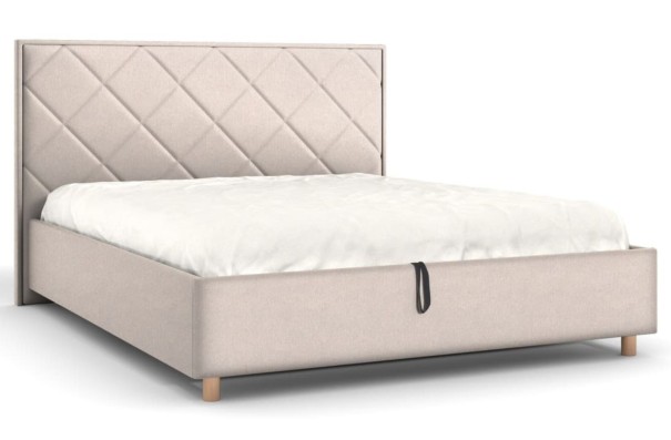 Krásné čelo Klinmam Madison s čalouněnými čtverci se vyznačuje nápaditým designem a dokonalým řemeslným zpracováním.