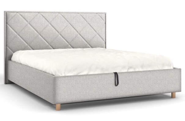 Krásné čelo Klinmam Madison s čalouněnými čtverci se vyznačuje nápaditým designem a dokonalým řemeslným zpracováním.