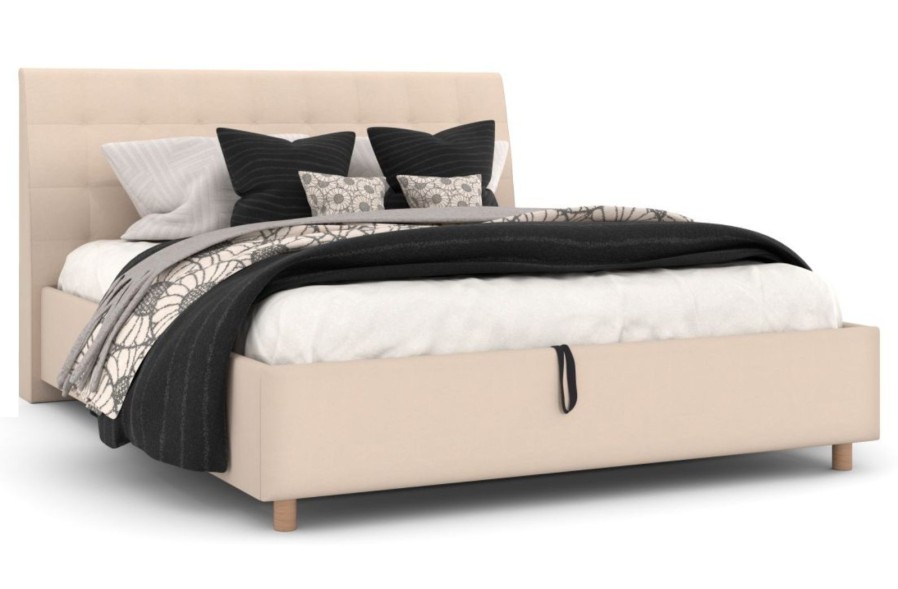 Elegantní postel Nashville se díky svému čelu hodí do každé ložnice, kterou ozvláštní a zároveň rozzáří.