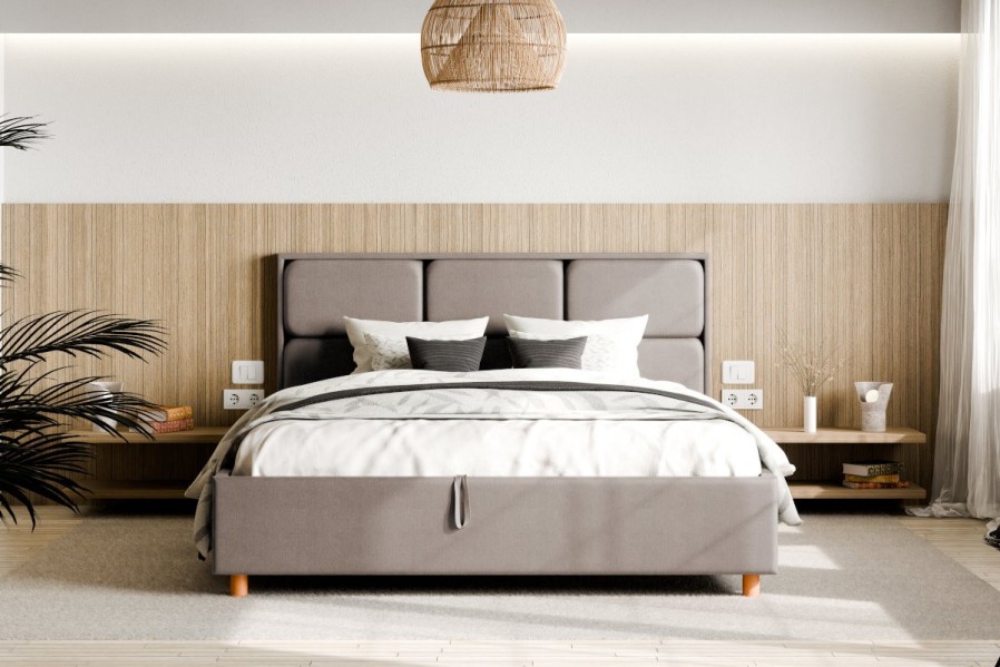 Pokud toužíte po posteli v  jednoduchém designu, která bude zároveň praktická, mohla by pro vás být Aurora to pravé.