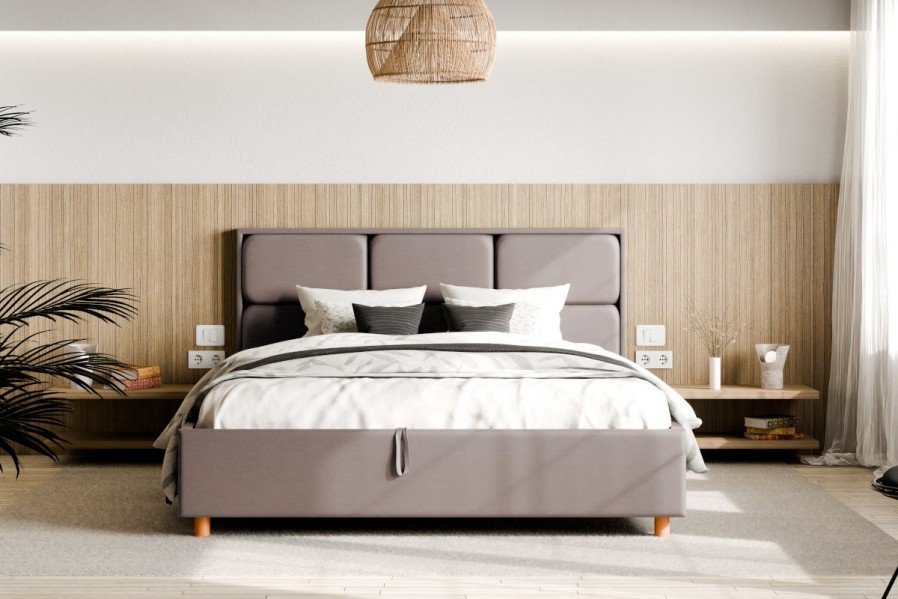 Pokud toužíte po posteli v  jednoduchém designu, která bude zároveň praktická, mohla by pro vás být Aurora to pravé.