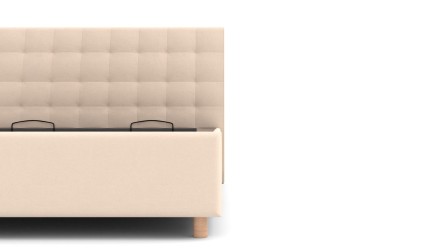 Elegantní postel Nashville se díky svému čelu hodí do každé ložnice, kterou ozvláštní a zároveň rozzáří.