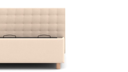 Elegantní postel Nashville se díky svému čelu hodí do každé ložnice, kterou ozvláštní a zároveň rozzáří.