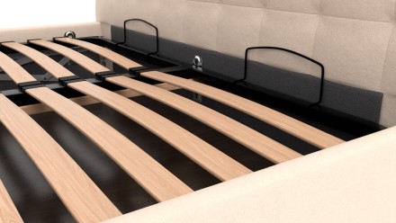 Elegantní postel Nashville se díky svému čelu hodí do každé ložnice, kterou ozvláštní a zároveň rozzáří.