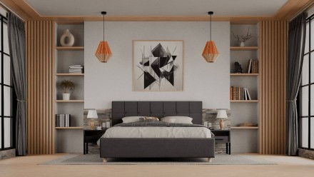 Čelo Boston s prošíváním působí
moderním dojmem, který se hodí do
všech typů ložnic.