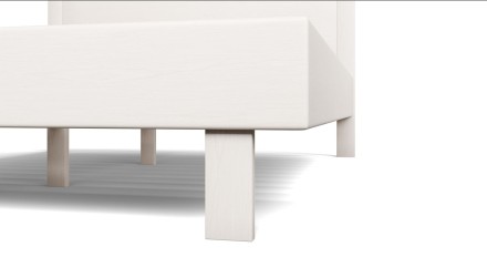 Postel Matera již při prvním pohledu zaujme svým tvarem a jednoduchým moderním designem.