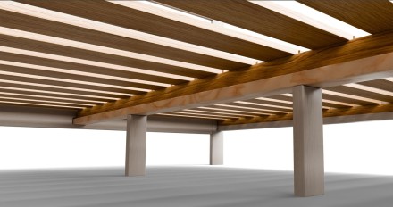 Postel Matera již při prvním pohledu zaujme svým tvarem a jednoduchým moderním designem.