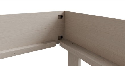 Postel Matera již při prvním pohledu zaujme svým tvarem a jednoduchým moderním designem.