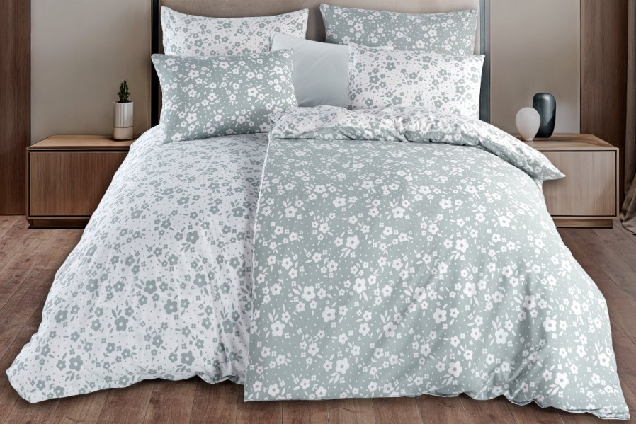 Povlečení Minty je příjemné na dotek, skvěle odvádí vlhkost, téměř se nemačká.