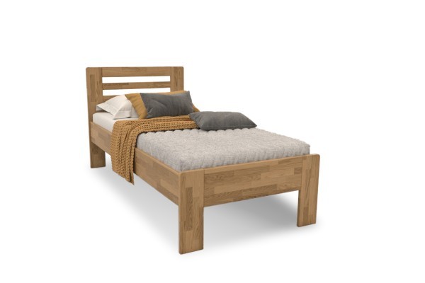 Postel Lola je praktická a pevná celomasivní postel.