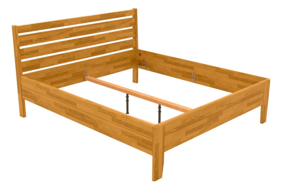 Postel Lugo je praktická, pevná a elegantní celomasivní postel.