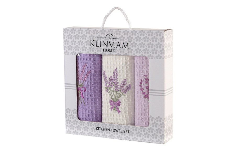 Dodejte své kuchyni nádech elegance s dárkovou sadou utěrek Klinmam Home. Sada tří utěrek ze 100% výběrové bavlny kombinuje mimořádnou měkkost s praktickou savostí. Díky jemným barvám a precizním výšivkám s motivy kávy, levandule či oliv jsou nejen nepostradatelným pomocníkem, ale i vkusným doplňkem.