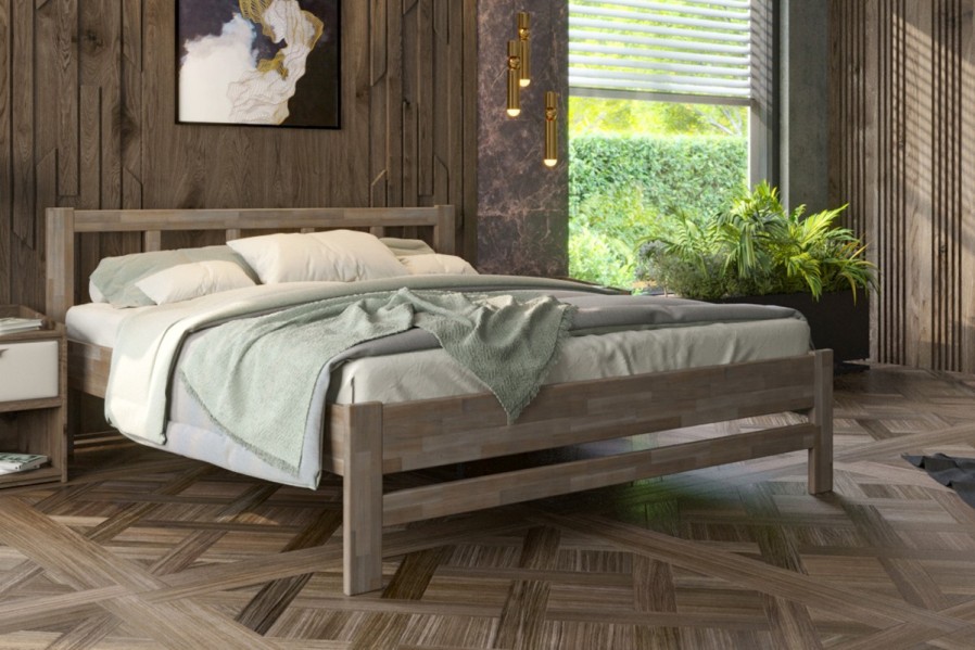 Milujete vůni dřeva? Pak je tato celomasivní postel perfektní volbou pro vás, jelikož je postavena z nejkvalitnějších dřevin buku a dubu.