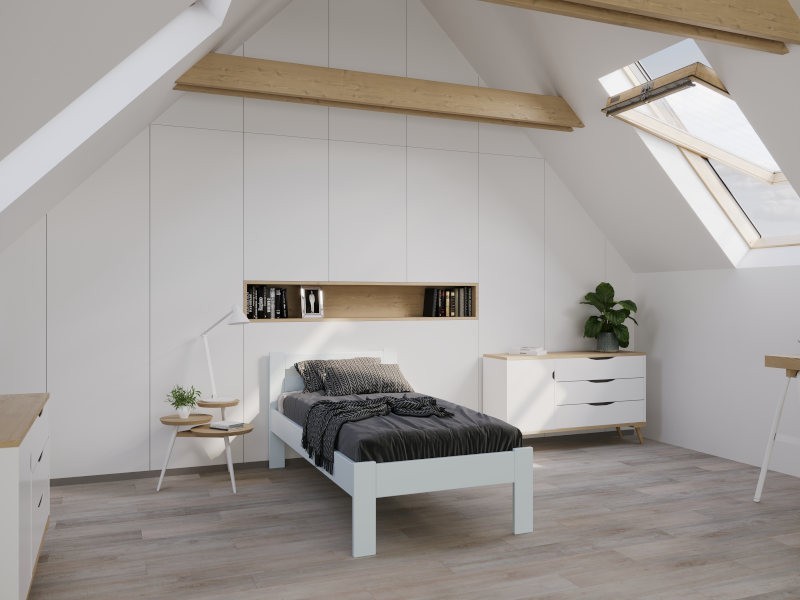 Celomasivní postel z buku nebo dubu