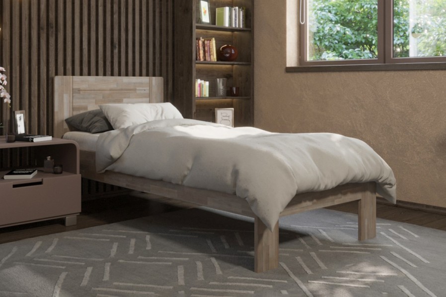 Hledáte kvalitní postel, se kterou budete spokojeni roky? Už nehledejte. Postel Amien s jednoduchým a praktickým plným čelem je ta správná volba.