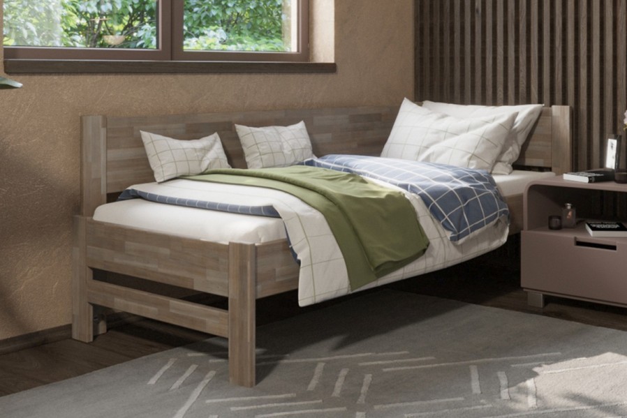 Vícegenrační postel z těch nejlepších možných materiálů byla vyrobena precizně. Pokud hledáte postel, která vám vydrží desítky let, tak je celomasivní postel Amelia to správné řešení.