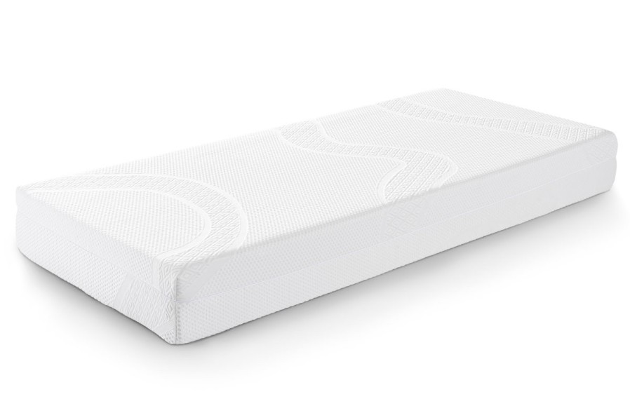 Ergonomicky tvarovaná pěnová matrace Mlily Lilac s technologií chladivého gelu.