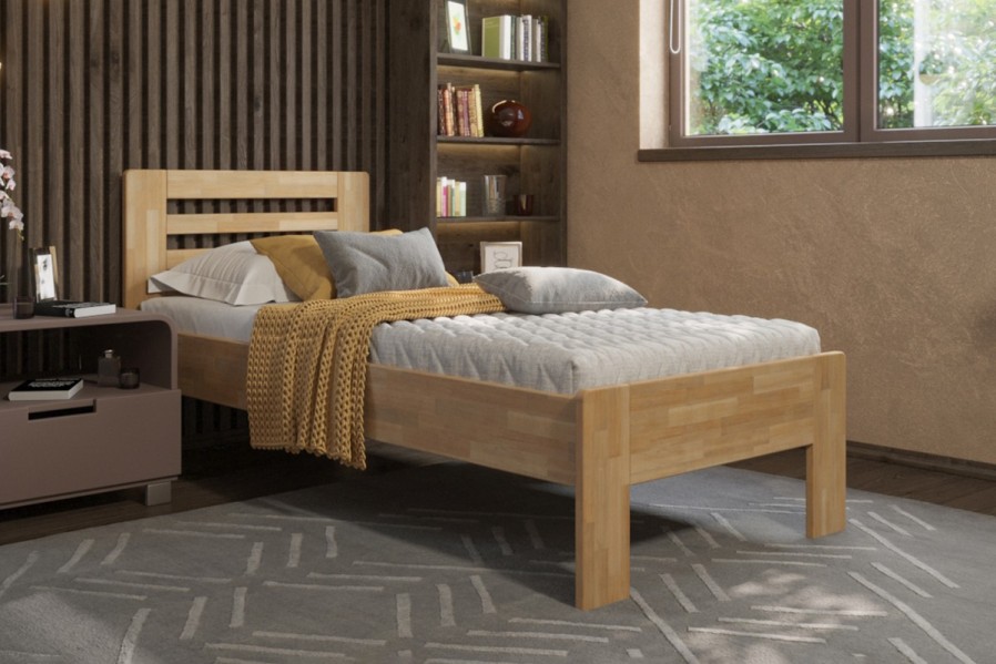 Postel Lola je praktická a pevná celomasivní postel.