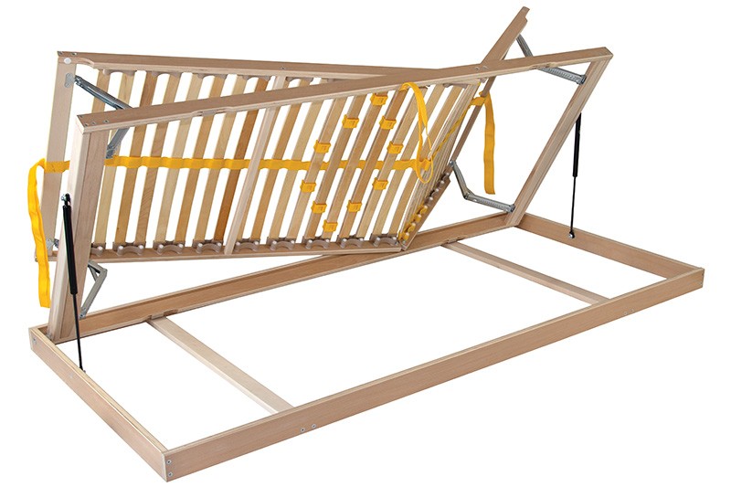 Praktický a pohodlný postelový rošt pro běžné spaní. Nejnižší pružný postelový rošt vhodný pro lůžka s úložným prostorem – snadný přístup v oblasti nohou. Polohování HN (hlava - nohy) s pevnou středovou částí pro pohodlí a relax na lůžku.