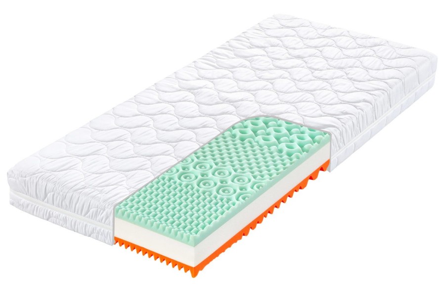 Dva pocity tuhosti - 2 a 4 | Pěnová matrace | Výška 18 cm | Nosnost 135 kg | Záruka 2 roky