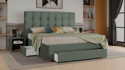 Čalouněné čelo Malibu vám dodá luxusní atmosféru do ložnice. Vyrobeno je z přírodních materiálů nejvyšší kvality, což zajišťuje nejenom elegantní vzhled, ale také pohodlný spánek.