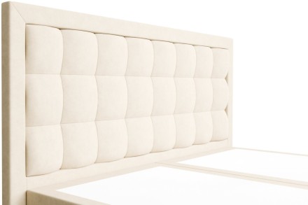 S čalouněným čelem River můžete zažít maximální pohodlí a oporu během vašeho odpočinku.