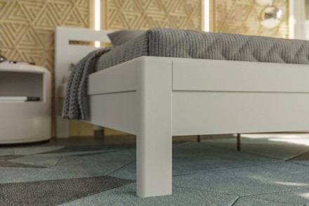 Postel Venta si můžete vybrat v provedení z masivního dubového nebo bukového dřeva.