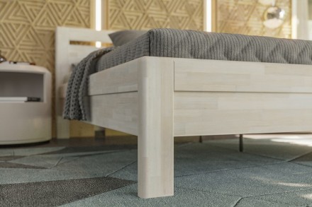 Postel Venta si můžete vybrat v provedení z masivního dubového nebo bukového dřeva.