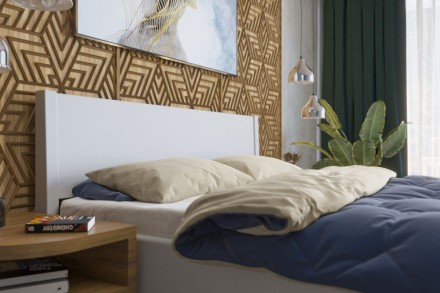 Robustní masivní postel Sion K1 bude důstojnou dominantou vaší ložnice, do které přinese útulnost i komfort.