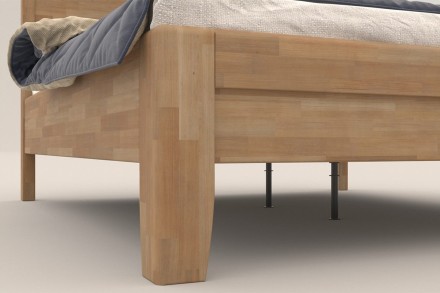 Robustní masivní postel Sion K1 bude důstojnou dominantou vaší ložnice, do které přinese útulnost i komfort.