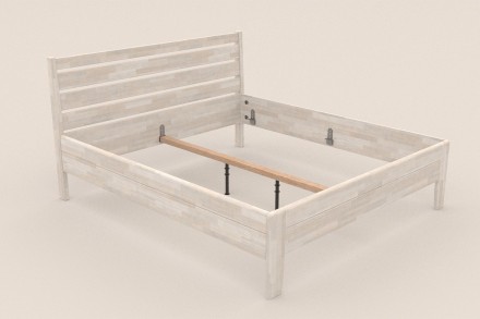 Postel Lugo je praktická, pevná a elegantní celomasivní postel.