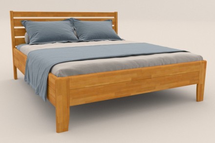 Postel Lugo je praktická, pevná a elegantní celomasivní postel.