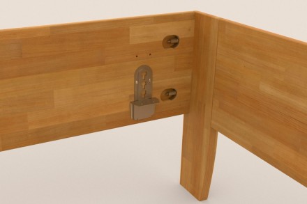 Postel Lugo je praktická, pevná a elegantní celomasivní postel.