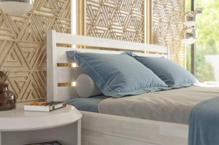 Postel Lugo je praktická, pevná a elegantní celomasivní postel.