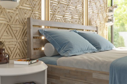 Postel Lugo je praktická, pevná a elegantní celomasivní postel.