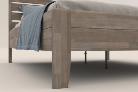 Postel Lugo je praktická, pevná a elegantní celomasivní postel.