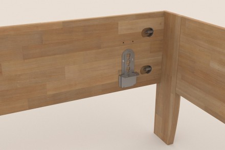 Postel Lugo je praktická, pevná a elegantní celomasivní postel.