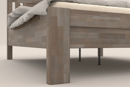 Robustní masivní postel Sion H2 bude důstojnou dominantou vaší ložnice, do které přinese útulnost i komfort.