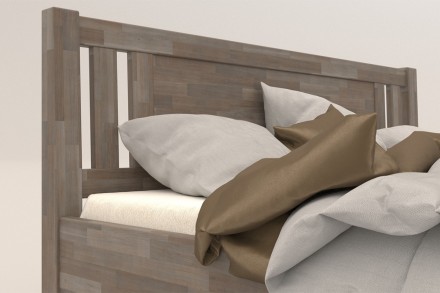 Robustní masivní postel Sion H2 bude důstojnou dominantou vaší ložnice, do které přinese útulnost i komfort.