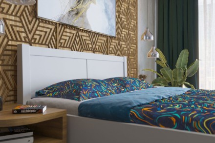 Robustní masivní postel Sion H3 bude důstojnou dominantou vaší ložnice, do které přinese útulnost i komfort.