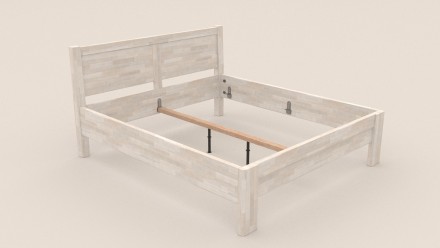 Robustní masivní postel Sion H3 bude důstojnou dominantou vaší ložnice, do které přinese útulnost i komfort.