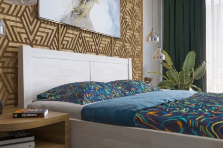 Robustní masivní postel Sion H3 bude důstojnou dominantou vaší ložnice, do které přinese útulnost i komfort.