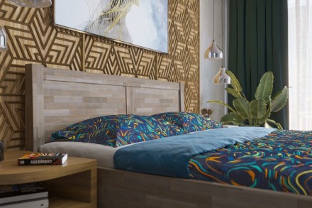 Robustní masivní postel Sion H3 bude důstojnou dominantou vaší ložnice, do které přinese útulnost i komfort.