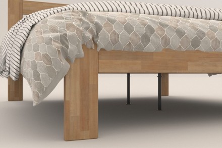 Postel Utena v jednoduchém designu z celomasivní kolekce postelí.