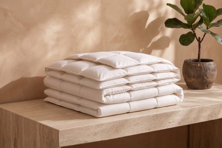 Luxusní prachová přikrývka Klinmam Home Pure Elegance představuje vrchol komfortu díky kombinaci nejjemnějšího husího prachového peří a exkluzivní egyptské bavlny. Vyniká přirozenou termoregulací a schopností udržet ideální mikroklima po celou noc, čímž zajišťuje nerušený spánek v maximálním pohodlí.