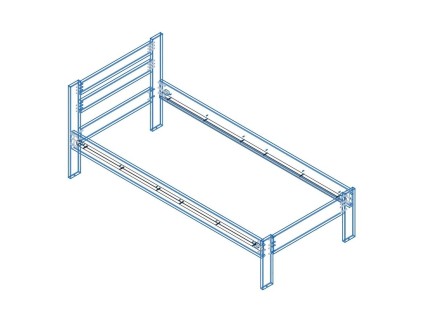 Celomasivní postel z buku nebo dubu