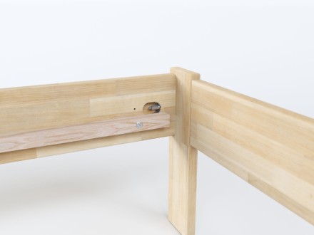 Celomasivní postel z buku nebo dubu