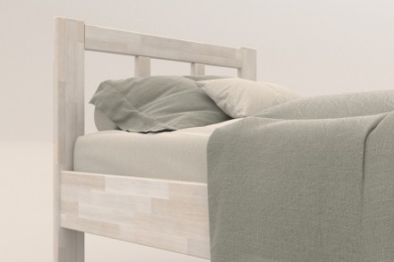 Milujete vůni dřeva? Pak je tato celomasivní postel perfektní volbou pro vás, jelikož je postavena z nejkvalitnějších dřevin buku a dubu.