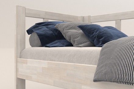 Milujete vůni dřeva? Pak je tato celomasivní postel perfektní volbou pro vás, jelikož je postavena z nejkvalitnějších dřevin buku a dubu.