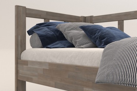 Milujete vůni dřeva? Pak je tato celomasivní postel perfektní volbou pro vás, jelikož je postavena z nejkvalitnějších dřevin buku a dubu.